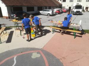 Izdelava totemov na 11. Jamnikovi koloniji 7